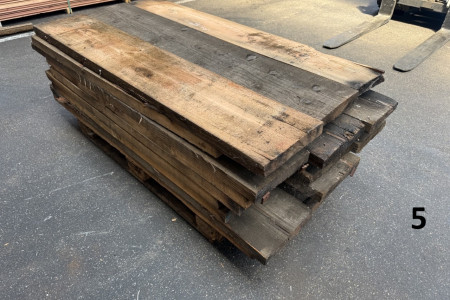 Aanbieding per pallet. Oud houten planken uit de havens!
